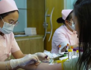 在醫院從事感染控制、健康管理工作