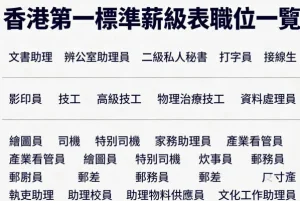 第一標準薪級表職位參考