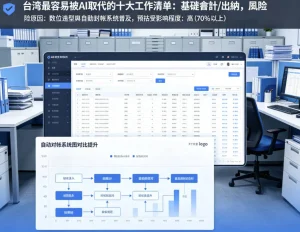 台灣最容易被 AI 取代的十大工作清單