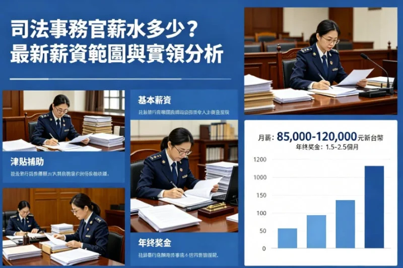 司法事務官薪水完整說明｜錄取率、考科、分發與工作實務一次看懂
  